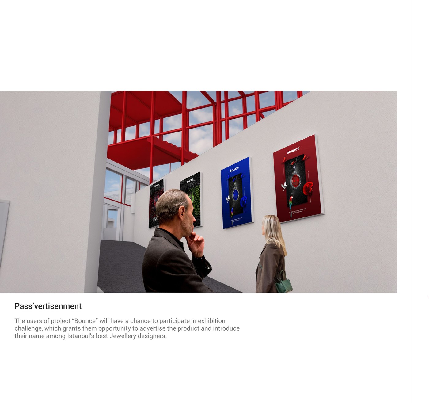 Exhibition gallery, Pass'vertisement