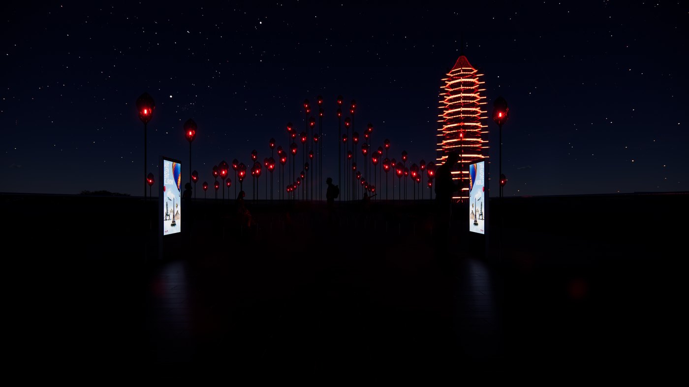 Night view re-tuned to red